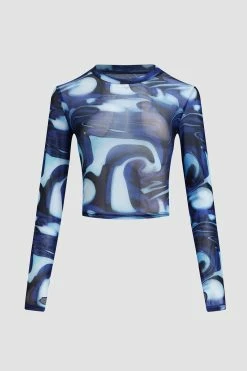 Solado Mesh Abstract Print Long Sleeve Crop Top -SOLADO Shop 2855102021121017535261b323b062218 1800x1800