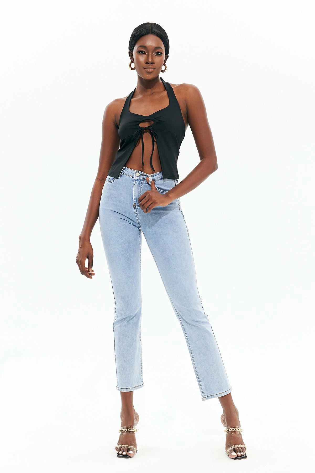 Solado Tie Front Halter Neck Tank Top 5 Solado Tie Front Halter Neck Tank Top - Image 4