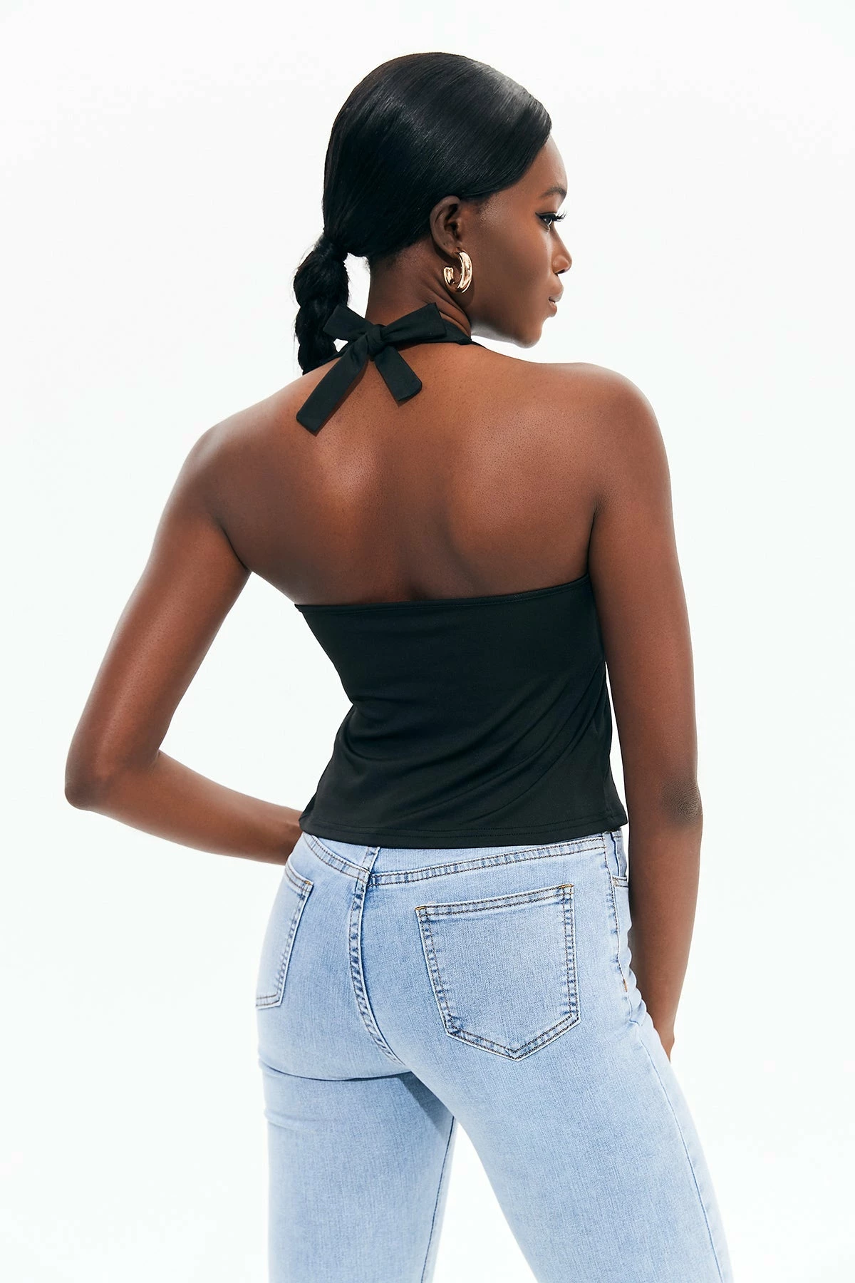 Solado Tie Front Halter Neck Tank Top 3 Solado Tie Front Halter Neck Tank Top - Image 2