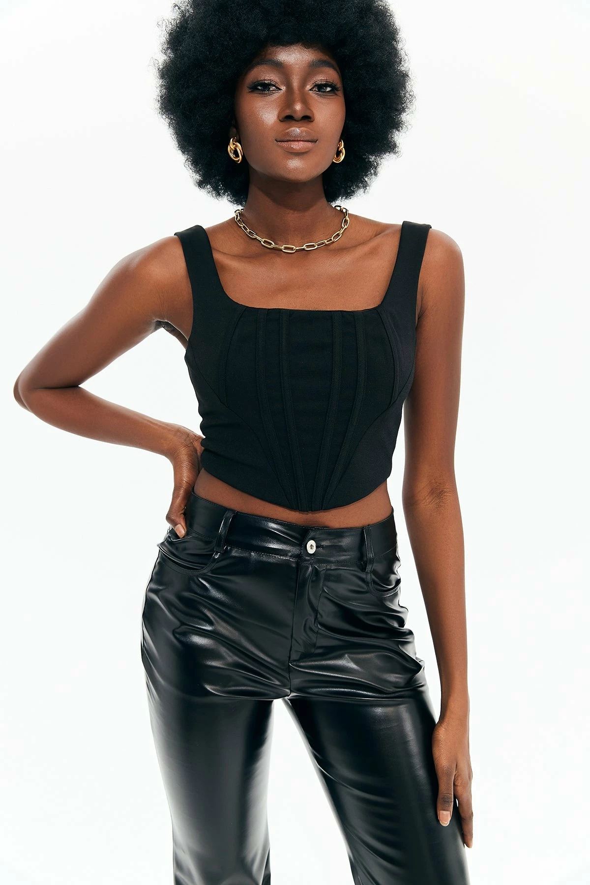 Solado Corset Bodice Detail Zip Up Tank Top 10 Solado Corset Bodice Detail Zip Up Tank Top - Image 8