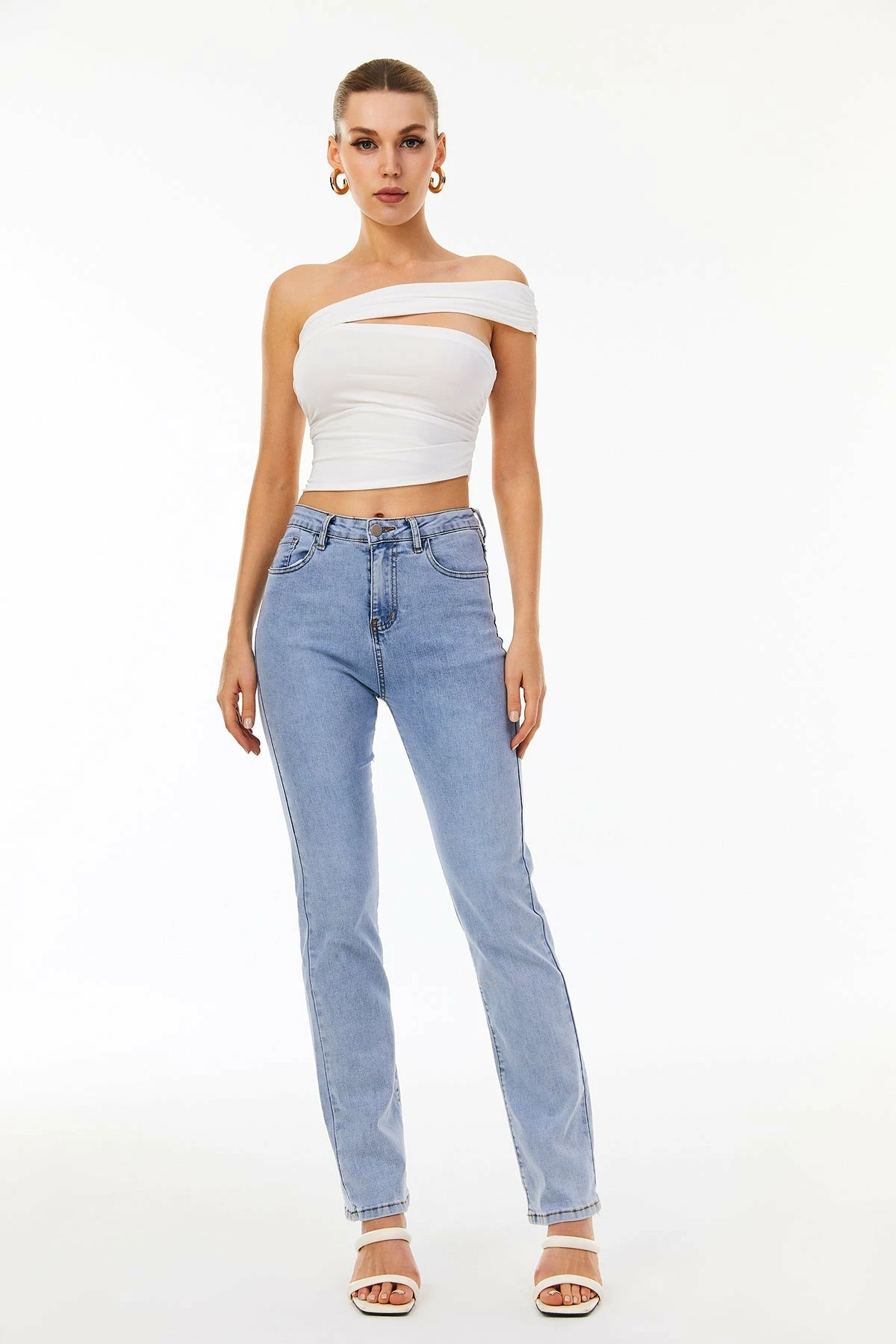 Solado Asymmetrical Neck Cut Out Crop Top 12 Solado Asymmetrical Neck Cut Out Crop Top - Image 10