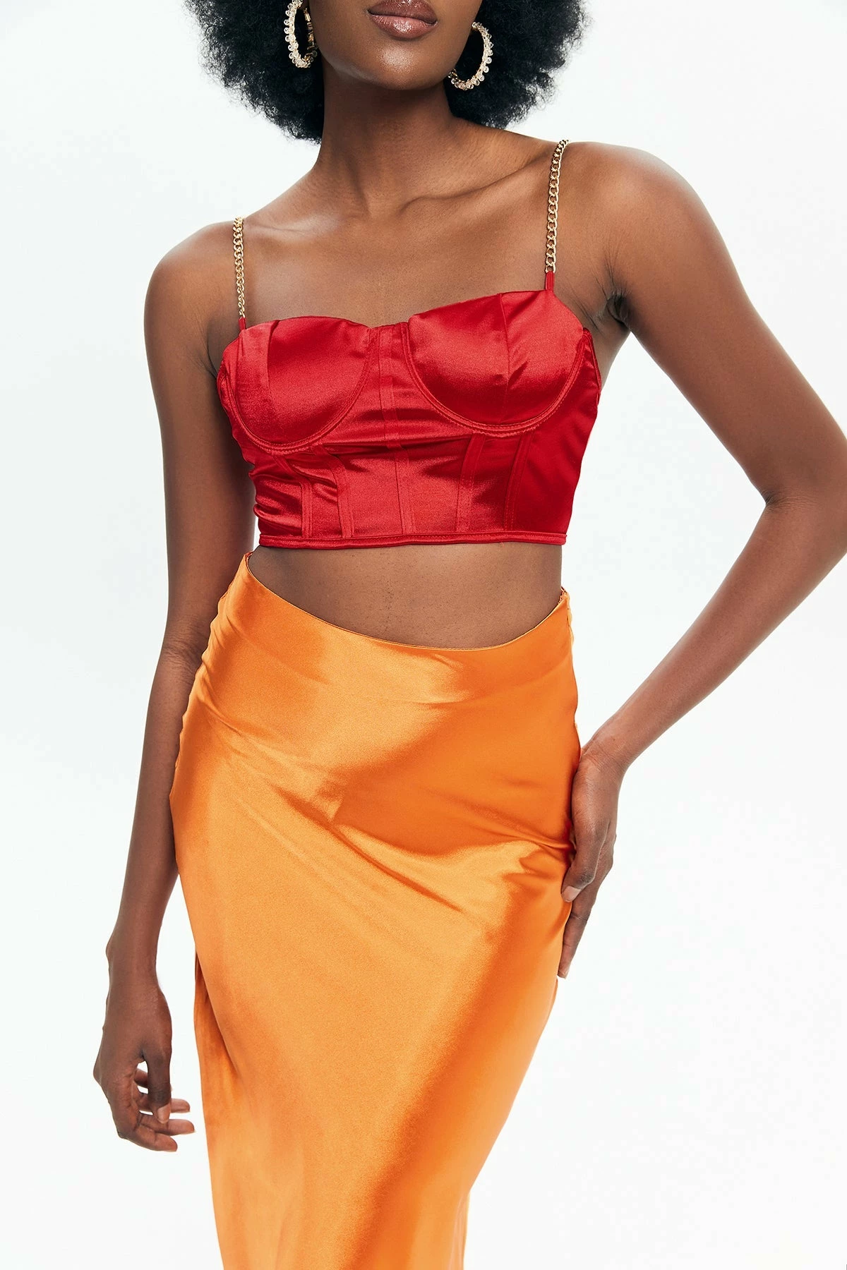 Solado Satin Chain Strap Boning Corset Top 10 Solado Satin Chain Strap Boning Corset Top - Image 8