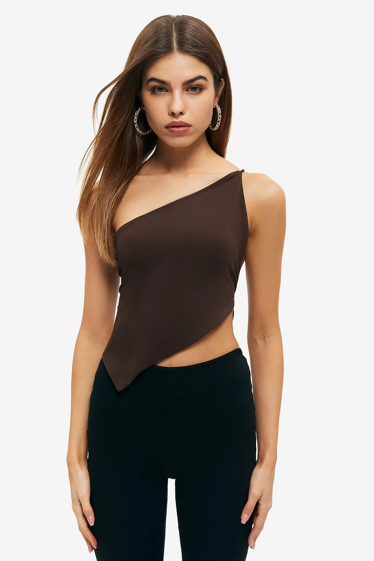 Solado Asymmetrical Tie Back Solid Backless Crop Top 9 Solado Asymmetrical Tie Back Solid Backless Crop Top - Image 7