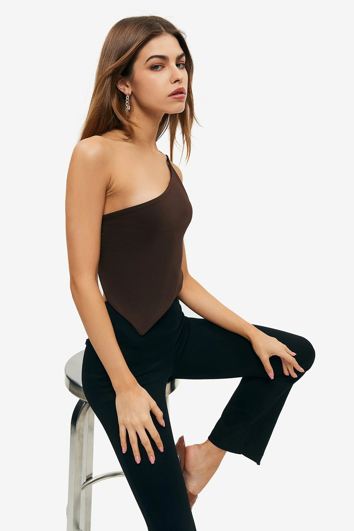 Solado Asymmetrical Tie Back Solid Backless Crop Top 15 Solado Asymmetrical Tie Back Solid Backless Crop Top - Image 13