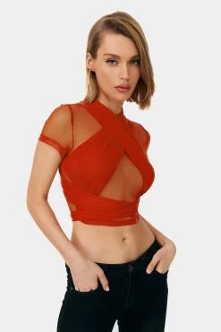 SOLADO Mesh Cross Wrap Tie Back Crop Top 20 SOLADO Mesh Cross Wrap Tie Back Crop Top -SOLADO Shop 28551020220420172958625fd29640516 00264286 cf3f 4376 b76c b1f9ecb57189 1800x1800