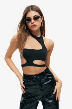 SOLADO Asymmetrical Cut Out Cold Shoulder Crop Top -SOLADO Shop 28551020220422183027626283c3a6e18 1800x1800