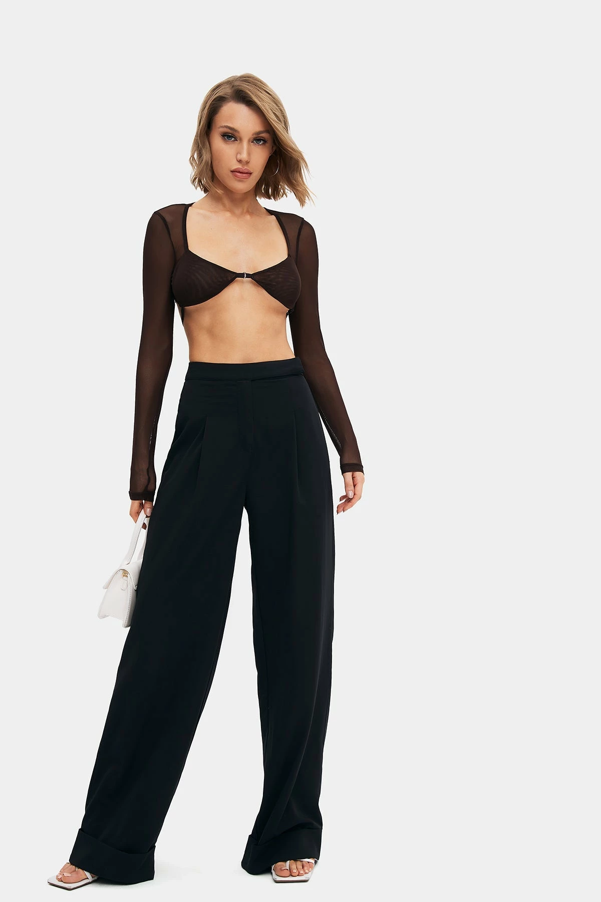 Solado Plunging Neck Buckle Detail Long Sleeve Top 18 Solado Plunging Neck Buckle Detail Long Sleeve Top - Image 16