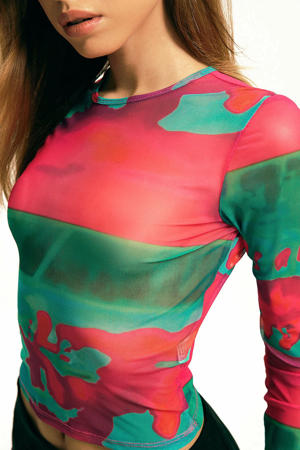 Solado Abstract Print Mesh Long Sleeve Top 12 Solado Abstract Print Mesh Long Sleeve Top - Image 10
