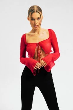 SOLADO Mesh Tie Front Flare Long Sleeve Top 26 SOLADO Mesh Tie Front Flare Long Sleeve Top -SOLADO Shop 28551020220607103103629eb8675ae7d 1800x1800