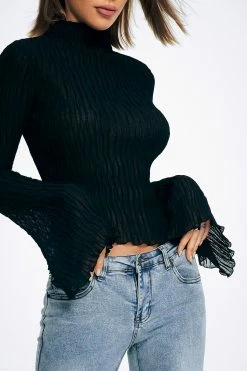 SOLADO Swirl Texture Flared Long Sleeve Top -SOLADO Shop 2855102022062914241262bbf00c8d74a ac36f511 6857 4c59 afd4 17f1a0db9d70 1800x1800