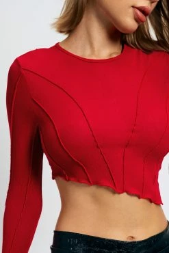 SOLADO Seam Detail Lettuce Trim Long Sleeve Crop Top -SOLADO Shop 2855102022070410165862c24d9a4f872 fe18ea0b 31fe 4fdd 8173 2924e9fd99b6 1800x1800