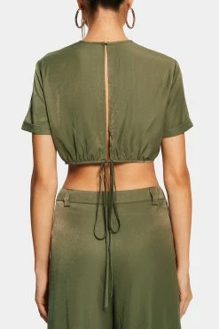SOLADO Roll Up Sleeve Cut Out Tie Back Crop Top -SOLADO Shop 2855102022071618170562d290210cae2 1800x1800
