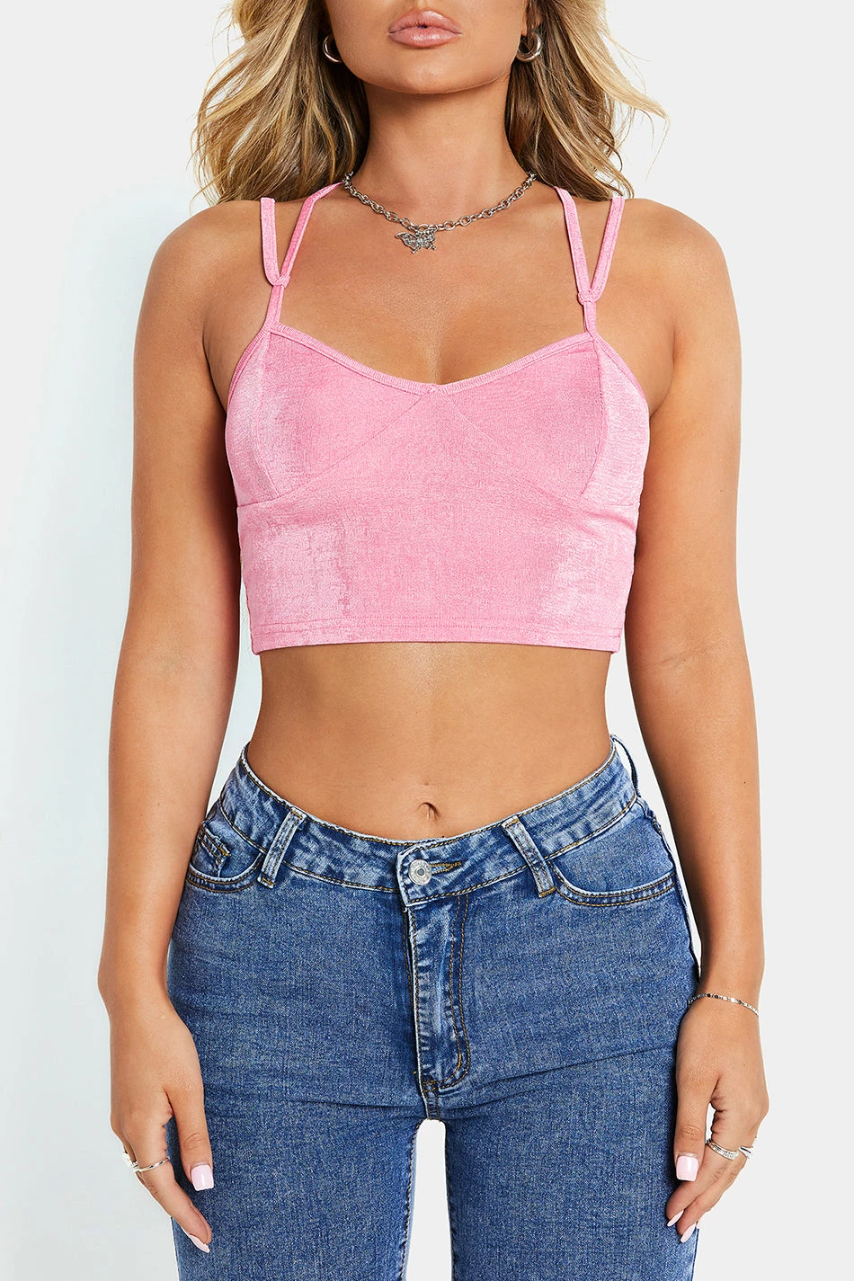 SOLADO Double Strap Cross Backless Crop Cami Top 8 SOLADO Double Strap Cross Backless Crop Cami Top - Image 6