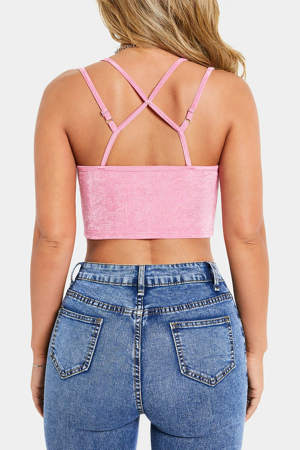 SOLADO Double Strap Cross Backless Crop Cami Top 9 SOLADO Double Strap Cross Backless Crop Cami Top - Image 7