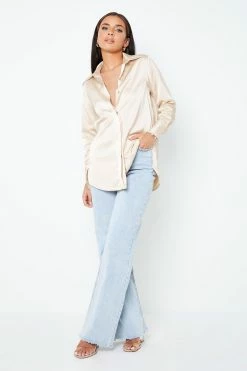 Solado Lapel Neck Button Front Long Sleeve Draped Satin Blouse -SOLADO Shop 28551020221017104701634cc2259cd6d 1800x1800