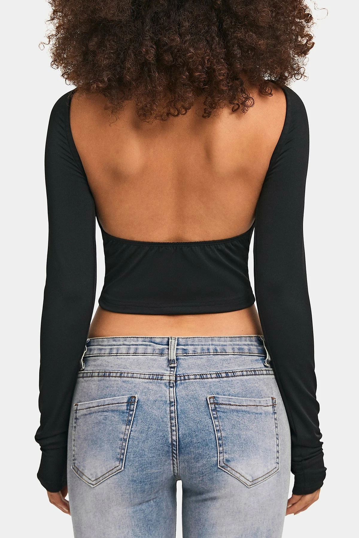 SOLADO Boat Neck Open Back Solid Long Sleeve Top 9 SOLADO Boat Neck Open Back Solid Long Sleeve Top - Image 7