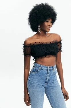 Solado Mesh Splicing Polka Dot Off Shoulder Crop Top -SOLADO Shop jpeg 0079936f 1ab6 40d6 af82 befa0ae61968 1800x1800