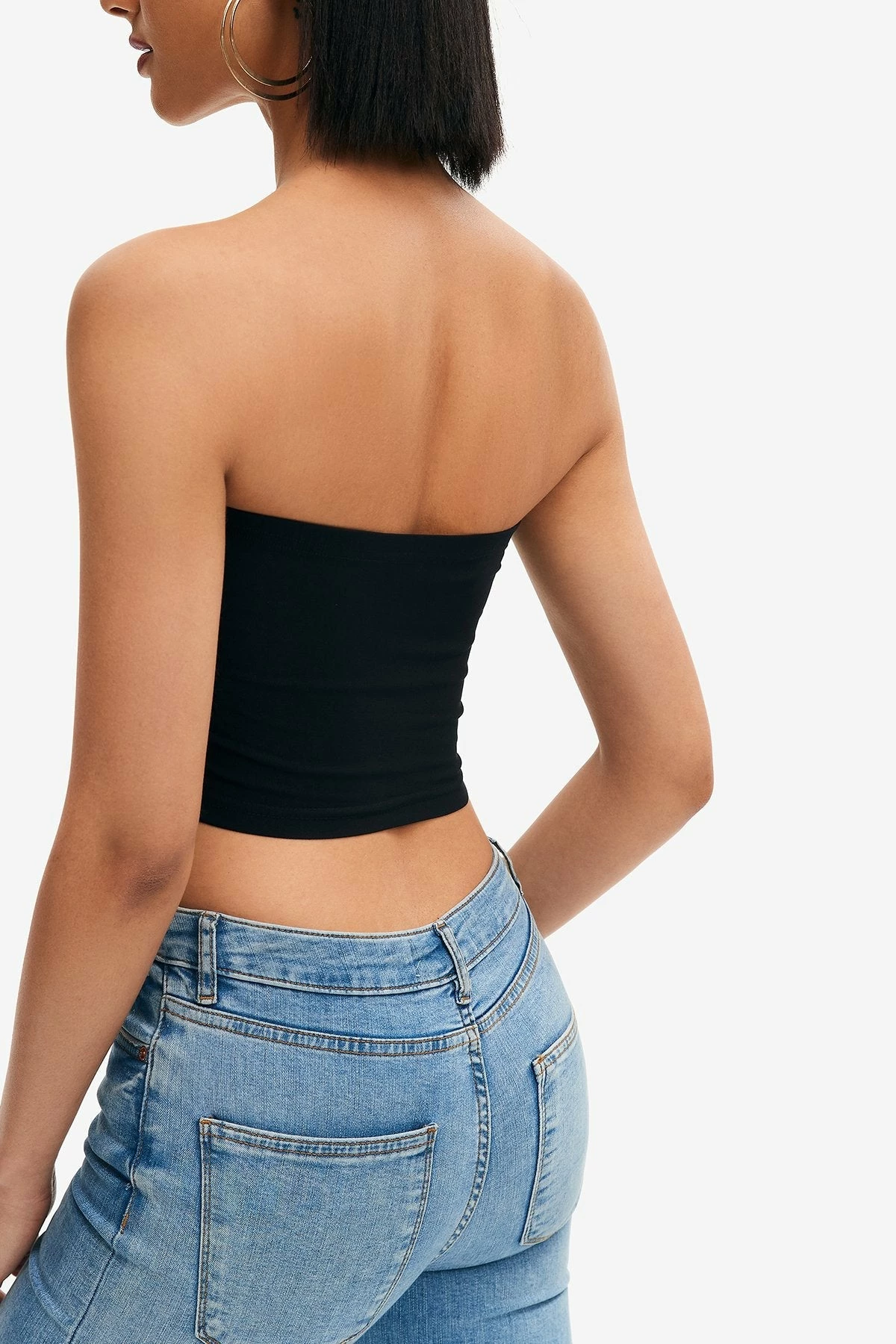 Solado Curved Hem Boning Tube Crop Top 4 Solado Curved Hem Boning Tube Crop Top - Image 2