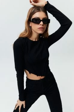 Solado Shirred Frill Trim Irregular Hem Long Sleeve Top 21 Solado Shirred Frill Trim Irregular Hem Long Sleeve Top -SOLADO Shop jpeg 06b16efa 2cbf 466c 9591 6332d70edd76 1800x1800
