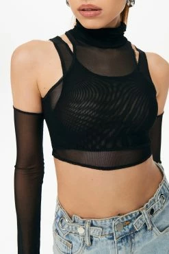 Solado Mock Neck Mesh Crop Top With Oversleeve -SOLADO Shop jpeg 08e25124 c511 4a56 a92e 9dcc12d4d1b9 1800x1800