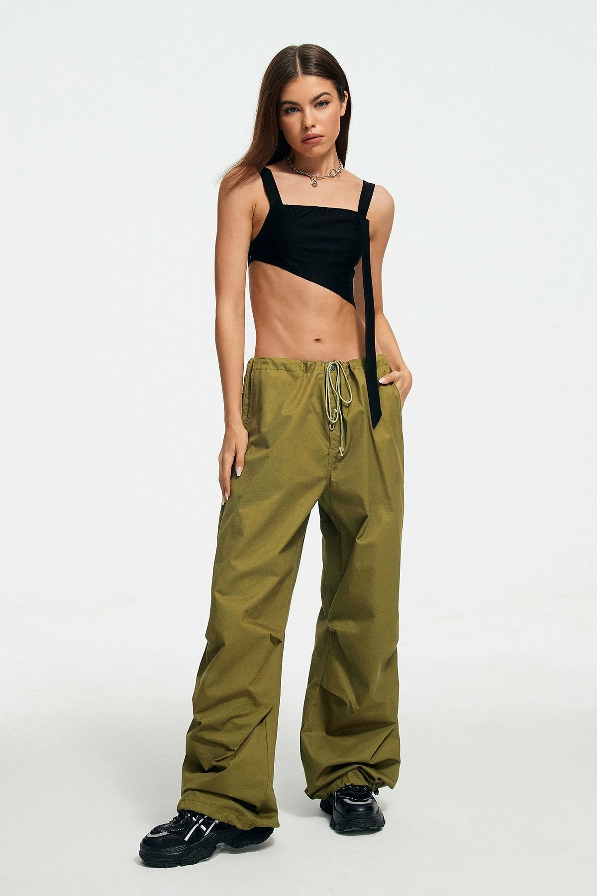 SOLADO Square Neck Asymmetric Hem Tank Top 6 SOLADO Square Neck Asymmetric Hem Tank Top - Image 4