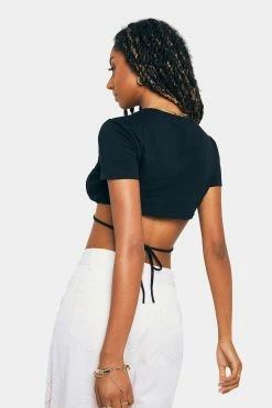 SOLADO Solid Cross Tie Short Sleeve Crop Top 11 SOLADO Solid Cross Tie Short Sleeve Crop Top -SOLADO Shop jpeg 0f85a7ff d016 440b bb6d 28035e6c9552 1800x1800