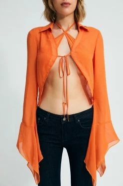 SOLADO 2pcs Lapel Neck Flared Sleeve Blouse With Corset Top -SOLADO Shop jpeg 0fc31c29 6f88 49f9 a4fc 02a8d471089f 1800x1800