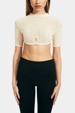 Solado Mesh Flocking Polka Dot Short Sleeve Crop Top 14 Solado Mesh Flocking Polka Dot Short Sleeve Crop Top -SOLADO Shop jpeg 0fea5aac 077e 495e b638 f8129398f23a 1800x1800