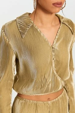 SOLADO Lapel Neck Pleat Tie Back Flared Sleeve Shirt -SOLADO Shop jpeg 138fe8ea b969 4e48 ae65 0131716d74e4 1800x1800