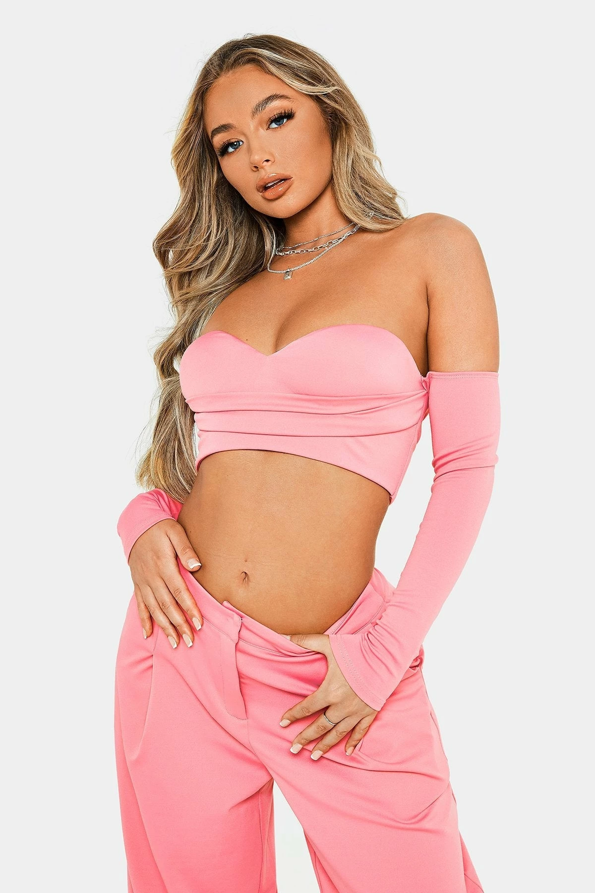 SOLADO Sweetheart Zipper Back Off Shoulder Long Sleeve Top 4 SOLADO Sweetheart Zipper Back Off Shoulder Long Sleeve Top - Image 2