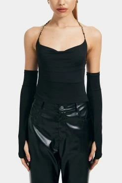 Solado Chain Detail Halter Neck Tie Backless Crop Top With Oversleeve -SOLADO Shop jpeg 16d48ea7 18b1 4dda 9281 4463cad2ed99 1800x1800