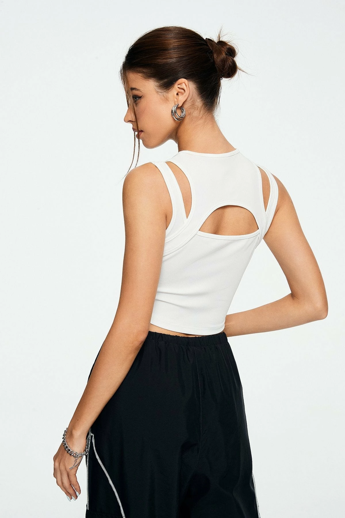 Solado 2 In 1 Cut Out Sleeveless Ribbed Tank Top 5 Solado 2 In 1 Cut Out Sleeveless Ribbed Tank Top - Image 3