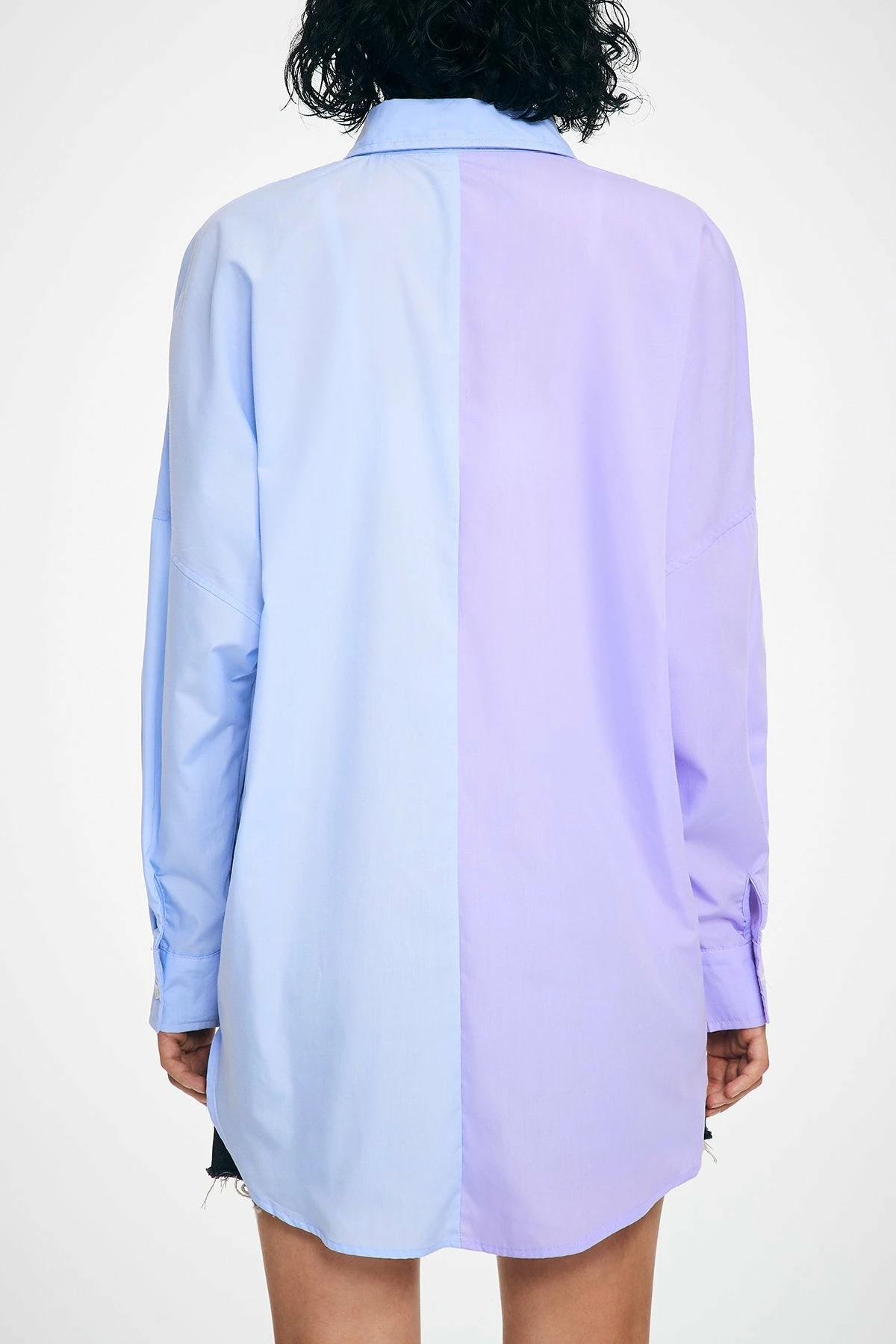 Solado Single Breasted Two Tone Long Sleeve Shirt 9 Solado Single Breasted Two Tone Long Sleeve Shirt - Image 7