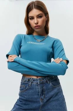 Solado Letter Print Cut Out Sleeve Long Sleeve Top 14 Solado Letter Print Cut Out Sleeve Long Sleeve Top -SOLADO Shop jpeg 18008c0c 5062 404a 8712 90353f003965 1800x1800