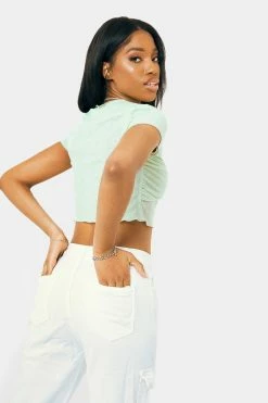 SOLADO Button Front Lettuce Trim Short Sleeve Crop Top -SOLADO Shop jpeg 1a3538d3 beff 4cd1 ab73 50b3fdb50828 1800x1800