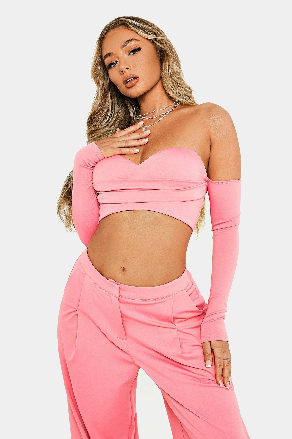 SOLADO Sweetheart Zipper Back Off Shoulder Long Sleeve Top 3 SOLADO Sweetheart Zipper Back Off Shoulder Long Sleeve Top