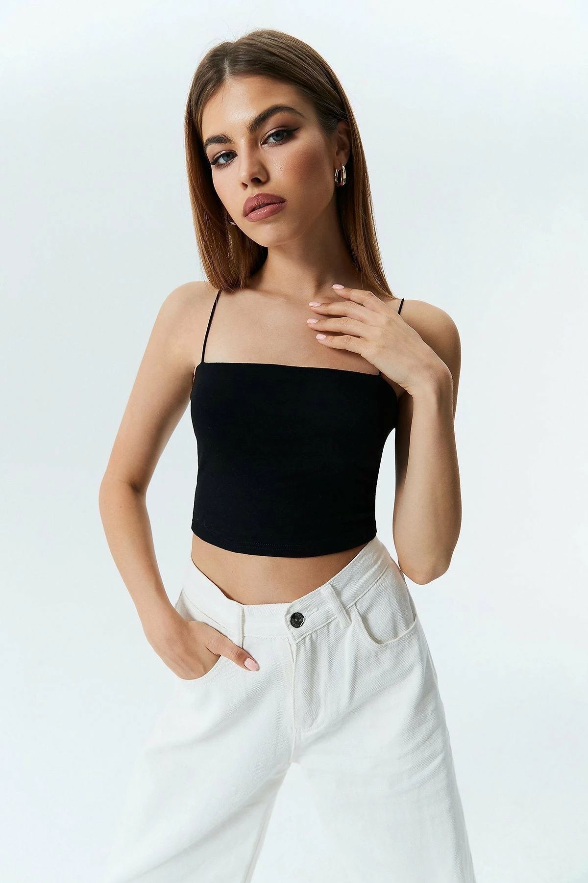 Solado Solid Backless Cami Crop Tank Top 8 Solado Solid Backless Cami Crop Tank Top - Image 6