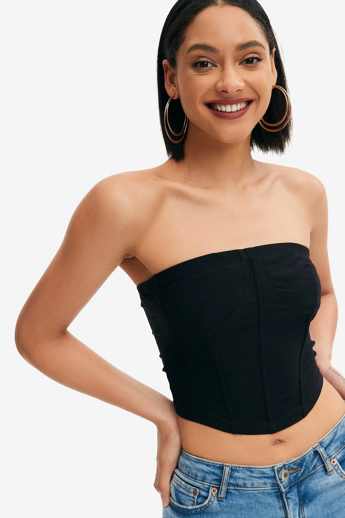 Solado Curved Hem Boning Tube Crop Top 6 Solado Curved Hem Boning Tube Crop Top - Image 4