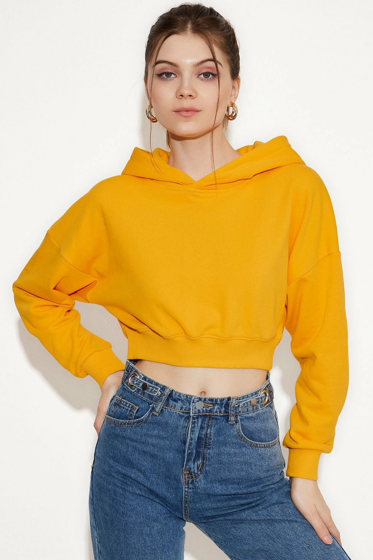 Solado Solid Long Sleeve Hooded Sweatshirt 4 Solado Solid Long Sleeve Hooded Sweatshirt - Image 2