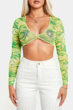 SOLADO Mesh Swirl Print Plunging Neck Long Sleeve Top 14 SOLADO Mesh Swirl Print Plunging Neck Long Sleeve Top -SOLADO Shop jpeg 2410e600 2c0f 4c33 a19a 27a627a2e038 1800x1800