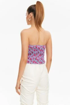 Alternative view of Solado Floral Print Lace Trim Corset Top