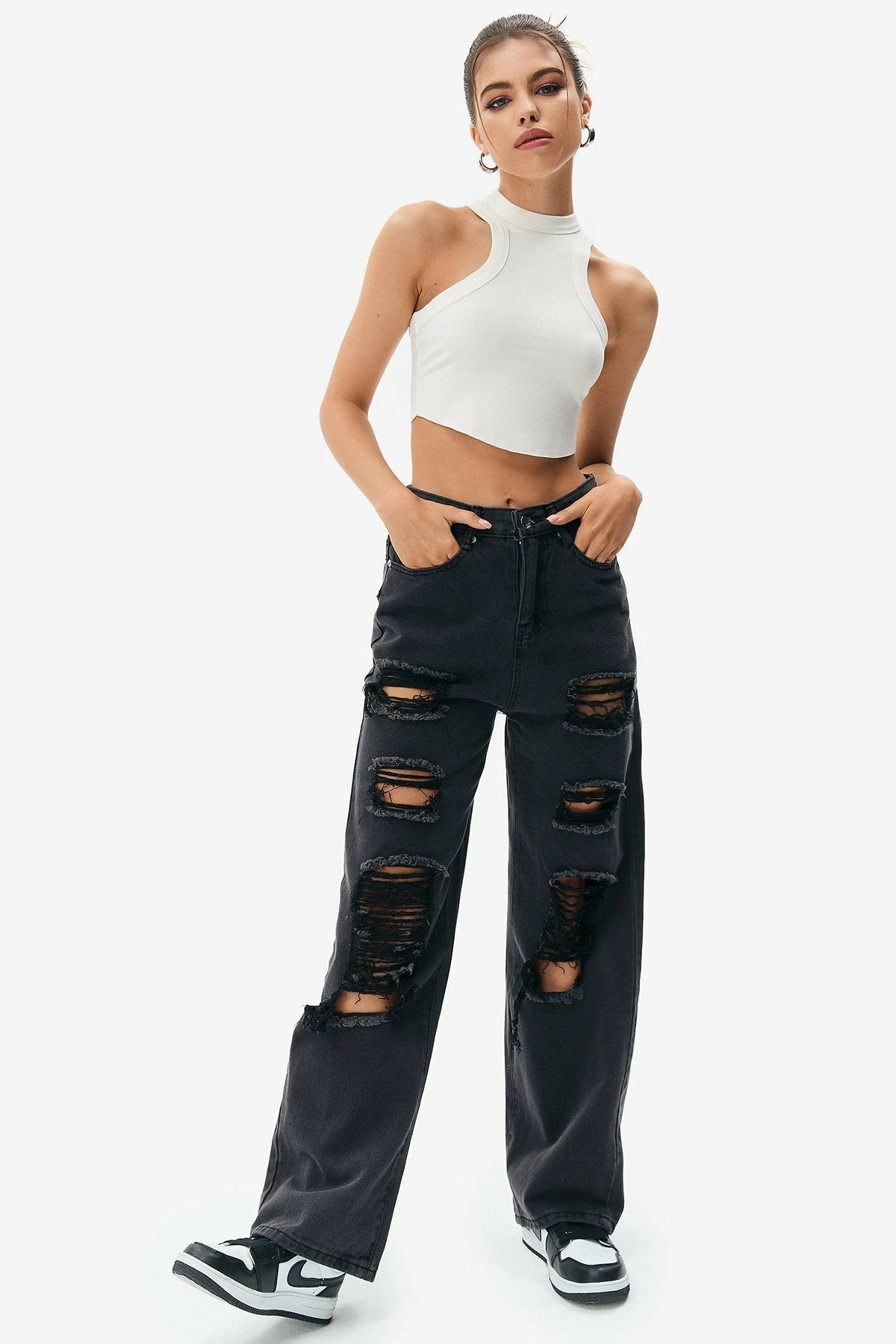 Solado Racerback Curved Hem Crop Tank Top 6 Solado Racerback Curved Hem Crop Tank Top - Image 4