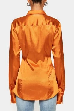 SOLADO Lapel Neck Cinched Waist Satin Long Sleeve Shirt -SOLADO Shop jpeg 2da23265 024c 4cd7 bdbd 9bab044be146 1800x1800