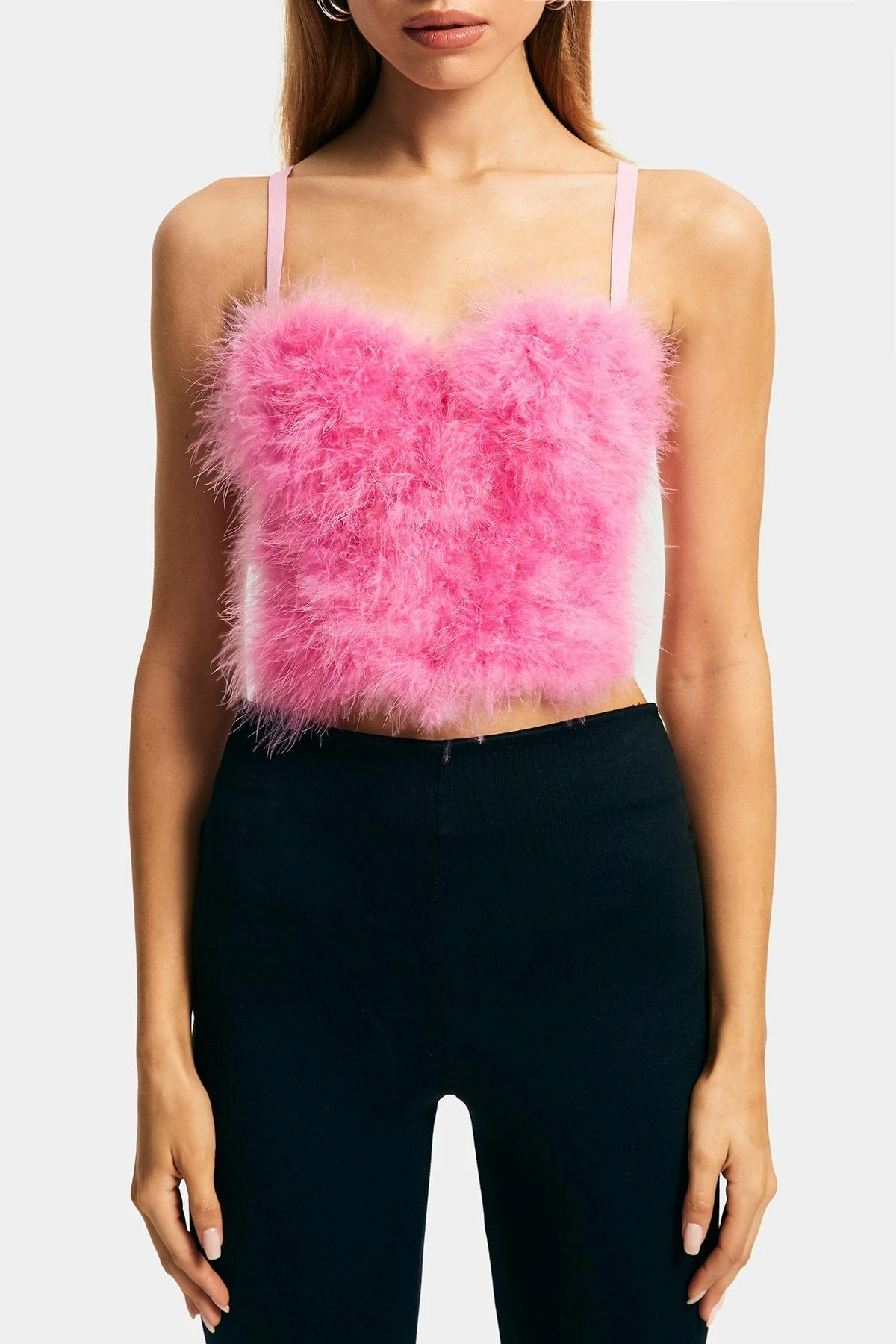 Solado Fluffy Colorblock Hook And Eye Backless Camisole 8 Solado Fluffy Colorblock Hook And Eye Backless Camisole - Image 6