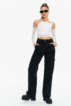 Solado Asymmetrical Neck Cold Shoulder Crop Top With Oversleeve -SOLADO Shop jpeg 2efabc16 ccb5 4f16 8c1a 8243c4046652 1800x1800