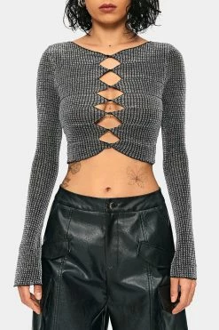 SOLADO Cut Out Flared Sleeve Sheen Crop Top -SOLADO Shop jpeg 3007a210 4af8 4ccb 8b11 13c07586a970 1800x1800