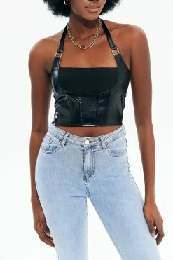 Solado Off Shouler Halter Neck PU Leather Crop Top 9 Solado Off Shouler Halter Neck PU Leather Crop Top -SOLADO Shop jpeg 304694da 0dde 496a b2af 798b7b823341 1800x1800