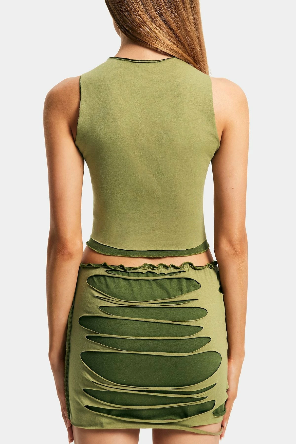 Solado Ripped Detail Lettuce Trim Sleeveless Tank Top 9 Solado Ripped Detail Lettuce Trim Sleeveless Tank Top - Image 7