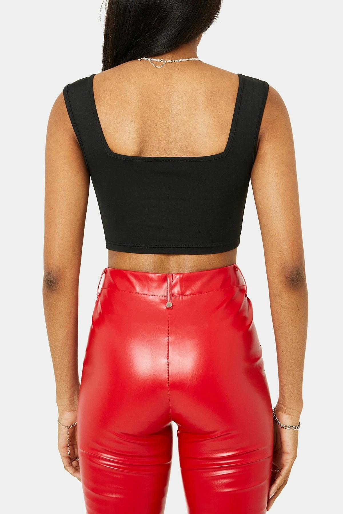 SOLADO O-Ring Decor Ruched Solid Tank Top 9 SOLADO O-Ring Decor Ruched Solid Tank Top - Image 7