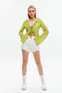 Solado Mesh Ruffle Tie Detail Crop Top -SOLADO Shop jpeg 3d319566 f289 4638 b1b5 8f00f7db98f1 1800x1800